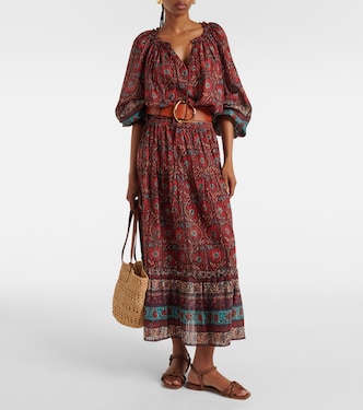 Silva printed cotton-blend blouse | Ulla Johnson