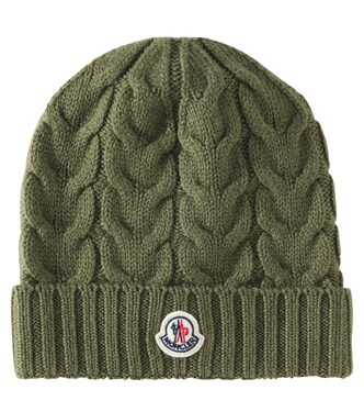 Cable-knit wool beanie | Moncler Enfant
