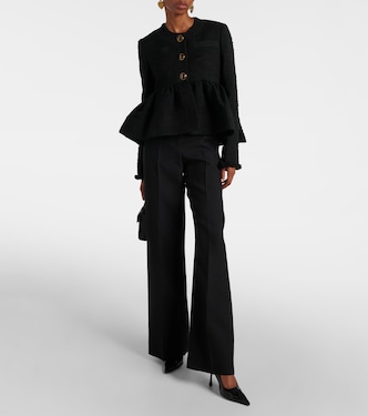 Cropped-Jacke aus Tweed | Erdem