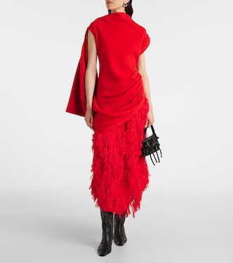 Gonna midi in chiffon | Xu Zhi