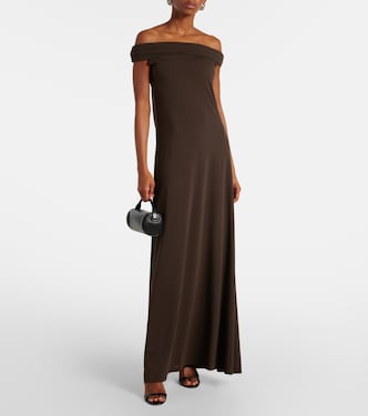 Robe longue Sophie à encolure bardot | Faithfull