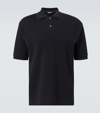 Cotton piqué polo shirt  | Auralee