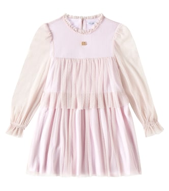 Kleid DG mit Tüll | Dolce&Gabbana Kids