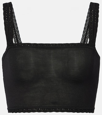 Cropped-Top aus Seide | Dolce&Gabbana