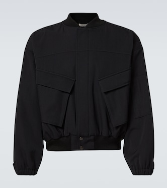 Padded wool gabardine blouson  | Auralee
