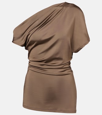 Top asimétrico Edel de jersey drapeado | Tove