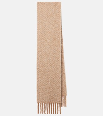 Chevron alpaca-blend scarf | Loro Piana
