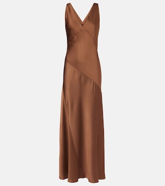 Pilly satin maxi dress | Max Mara