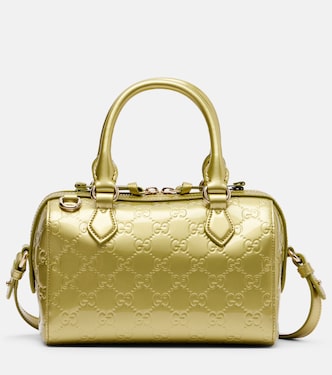 Tote Bag Emblem Small aus Lackleder | Gucci