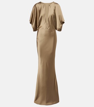 Obie satin gown | Norma Kamali