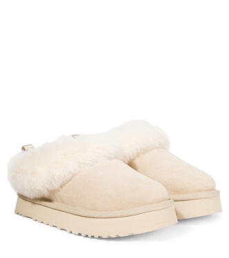 Tazzelle shearling-lined suede slippers | UGG Kids