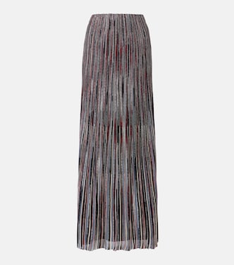 Striped lamé maxi skirt | Missoni