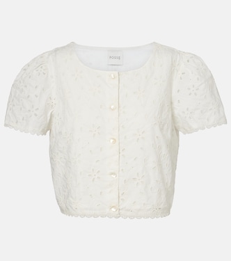 Salma embroidered cotton top | Posse