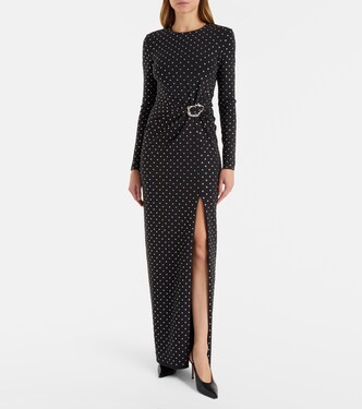 Embellished gathered jersey gown | Roland Mouret