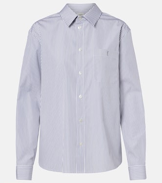 Striped cotton poplin shirt | Saint Laurent