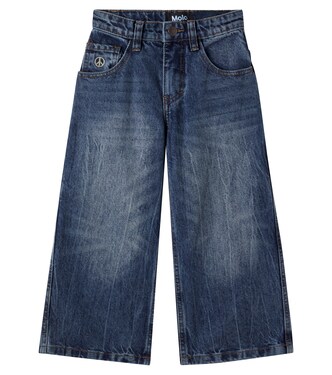 Embroidered wide-leg jeans | Molo