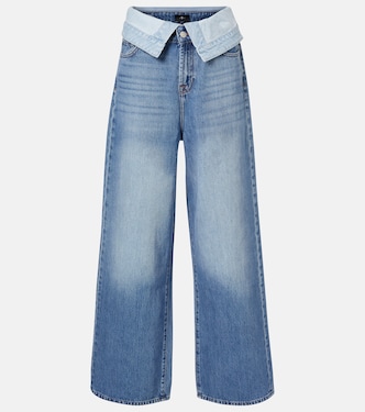 Double Layer Slouchy wide-leg jeans | 7 For All Mankind