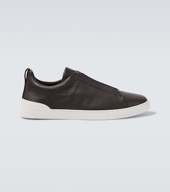 Triple Stitch leather sneakers | Zegna