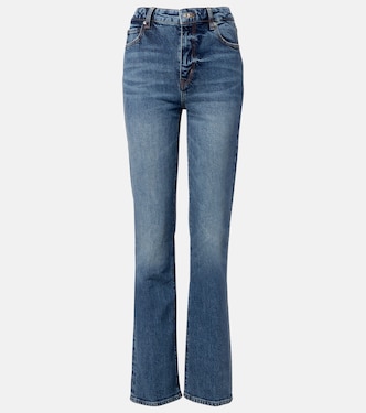 The Ruler distressed straight jeans | Frame