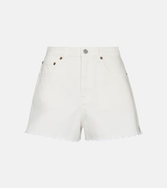 High-Rise Shorts aus Denim | Miu Miu