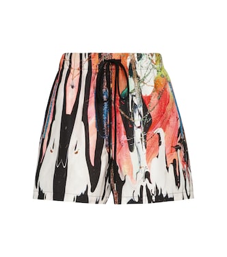 Shorts Mindscape in cotone con stampa | Christopher Kane
