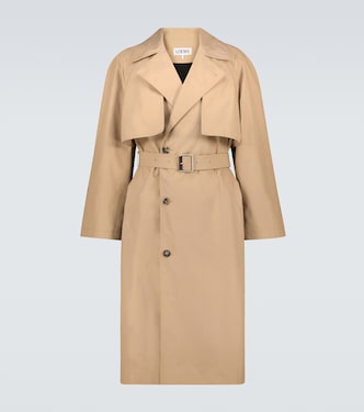 Gabardina de algodón con doble solapa | Loewe