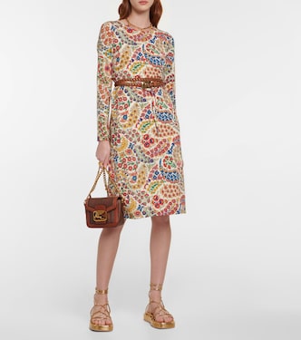 Floral wool-blend dress | Etro