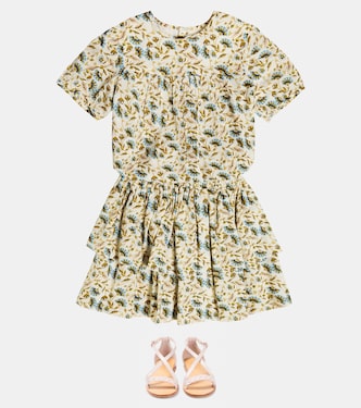 Jupe en coton à fleurs | Bonpoint