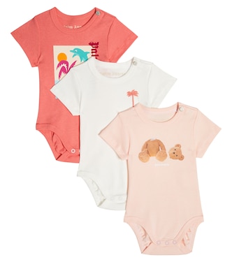 Baby - Set di tre body in cotone | Palm Angels Kids