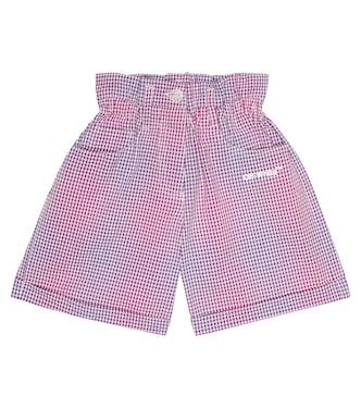 Shorts paperbag en seersucker de algodón | Off-White Kids