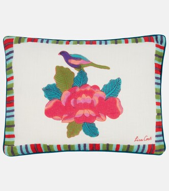 Royal Palace rectangular linen cushion | Lisa Corti