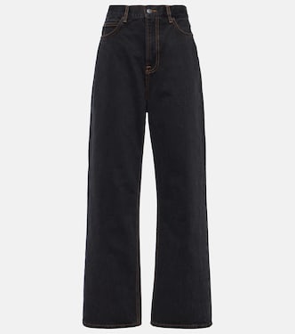 جينز بأرجل مستقيمة وخصر عالي | Wardrobe.NYC