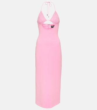 Vestido midi con aberturas adornado | David Koma