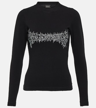 T-shirt in jersey di misto cotone | Balenciaga