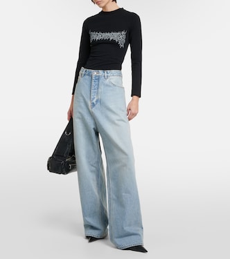 Camiseta dej ersey de mezcla de algodón | Balenciaga