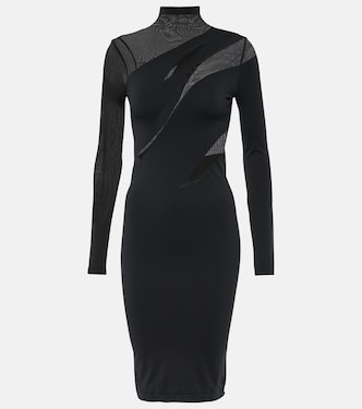 Vestido midi translúcido | Wolford