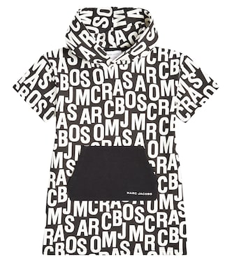 Logo hooded jersey sweater dress | Marc Jacobs Kids