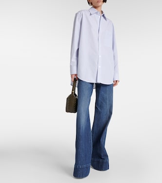 Chemise en coton et lin à carreaux | Bottega Veneta
