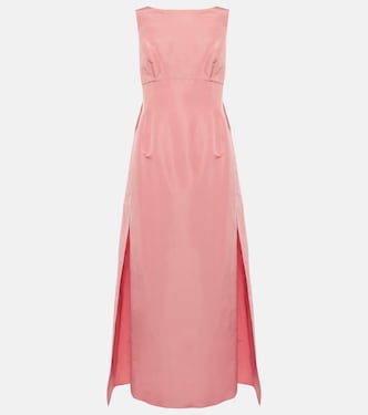 Caped silk faille gown | Oscar de la Renta
