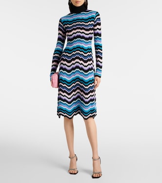 Abito midi in maglia a zig-zag | Missoni