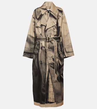 Gabardina oversized de algodón estampada | Jean Paul Gaultier