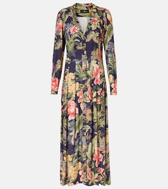 Abito lungo in jacquard con stampa | Etro