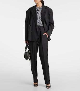 Klero checked double-breasted wool-blend blazer | Isabel Marant