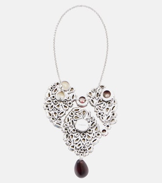 Collana con pendente e cristalli | Saint Laurent