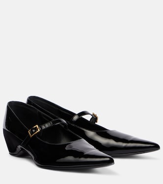 Sybil patent leather Mary Jane flats | Khaite