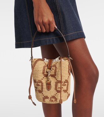 Secchiello GG Mini con pelle | Gucci