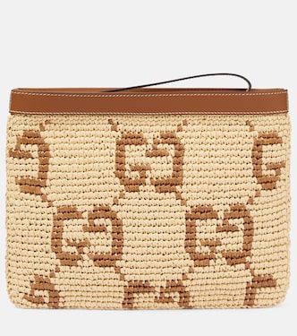 Clutch GG mit Leder | Gucci