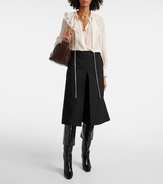 Blusa in seta con pizzo | Chloé