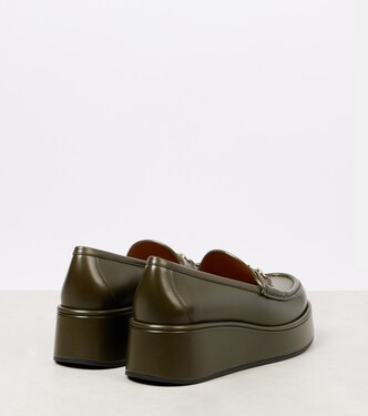 Mocassins Horsebit à plateforme en cuir | Gucci