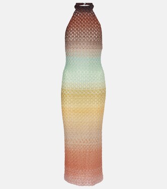 Dyed halterneck midi dress | Missoni